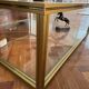 Vintage Hollywood Regency Brass & Glass Coffee Table (1970s)