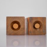 Set of Danish modernist teak salt and pepper shakers, set of 2.