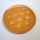 Brown ceramic oyster serving dish in good condition