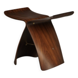 Tabouret papillon en contreplaqué par Sori Yanagi pour Tendo Mokko, années 1970