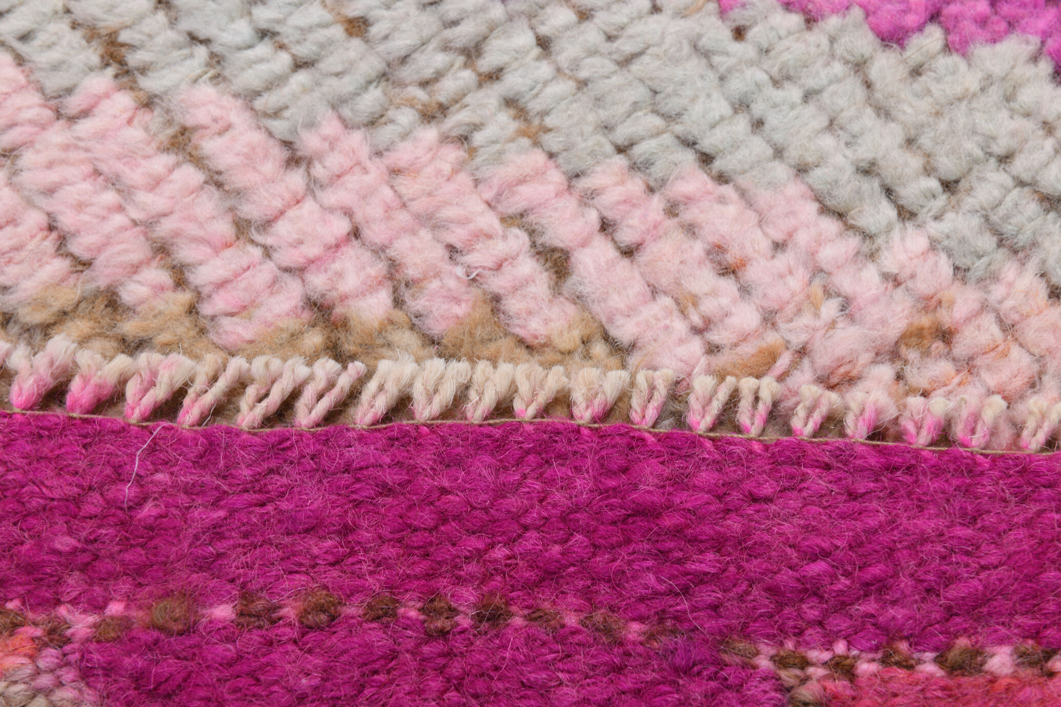 Pale pink vintage runner rug 300x86cm