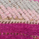 Tapis rose pâle vintage runner 300x86cm