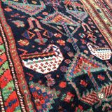 Amazing Persian hand made rug: Afshar 245 x 150 cm around 1930
