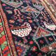 Amazing Persian hand made rug: Afshar 245 x 150 cm around 1930