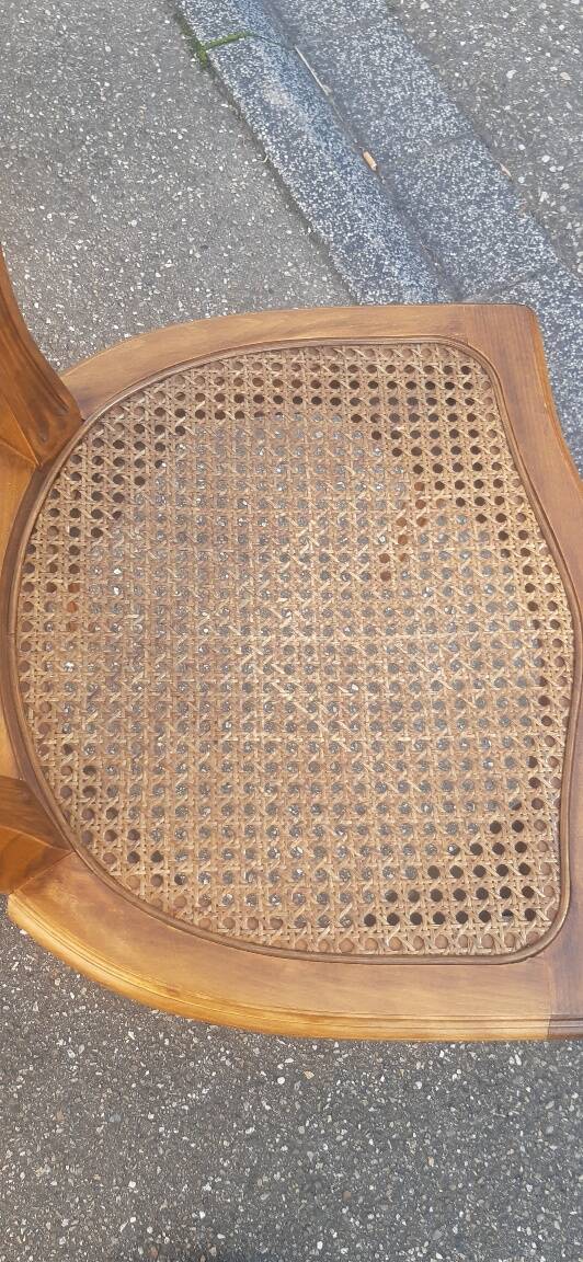 Set of 6 Louis XVI style medallion chairs