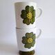 Two seventies flower mazagrans from the 70s