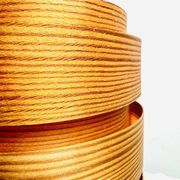 Cylindrical Pine Veneer Table Lamp By Hans-Agne Jakobsson For Ab Ellysett, Sweden 1960S