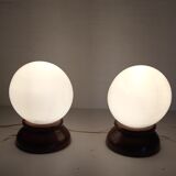 Pair of vintage bedside lamps