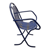 Chaise Stak A Bye Harry Sebel vintage bleue, années 1950