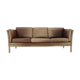 1960s Georg Thams Leather 3-Seather Sofa