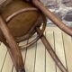 Viennese Thonet piano stool curved wood 1900 bentwood stool Thonet hocker Bugholzhocker