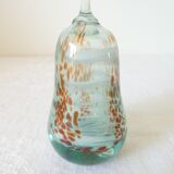 Sulphide / glass pear paperweight Mdina Islands of Malta