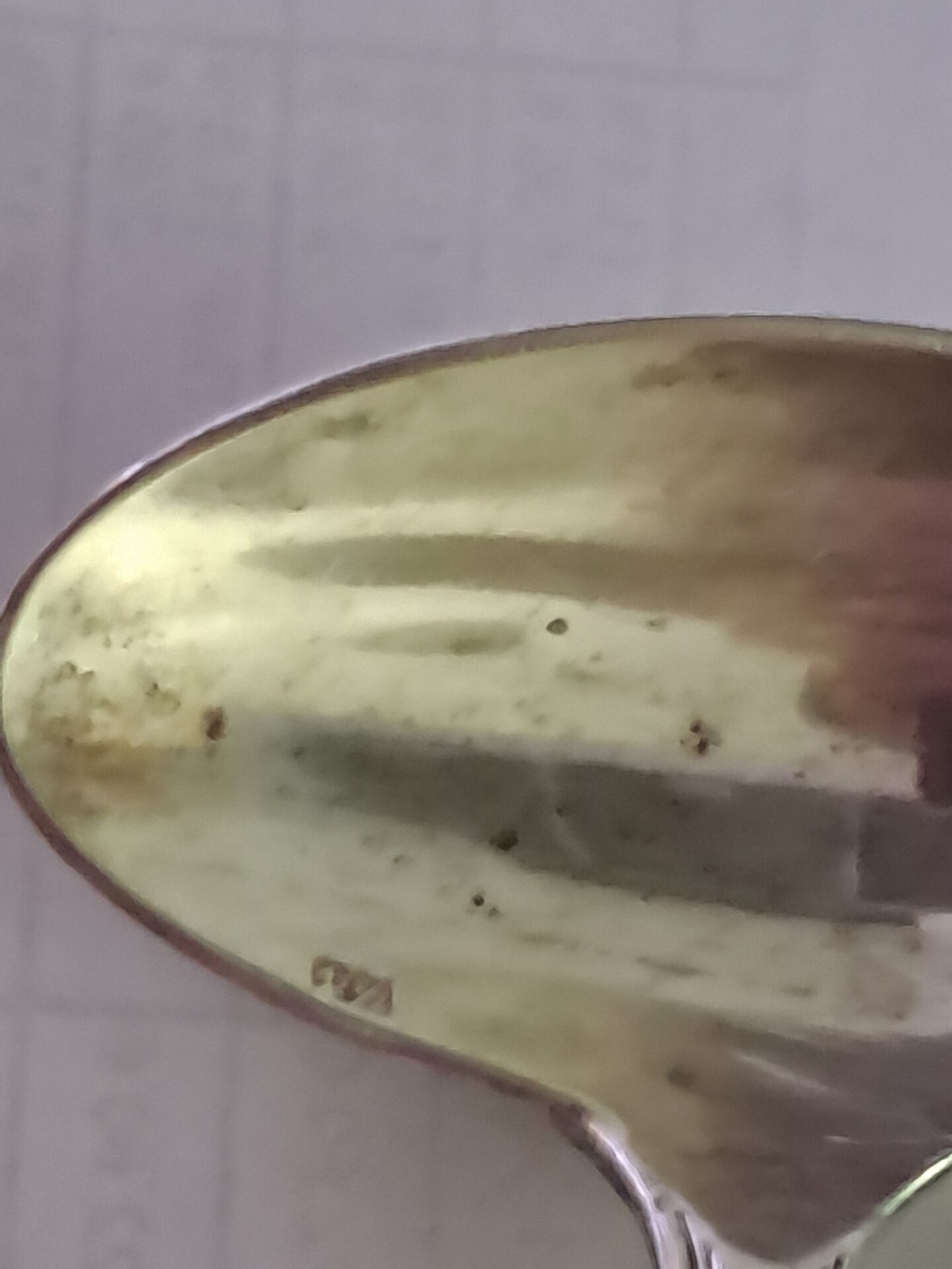Ercuis silver-plated porridge spoon