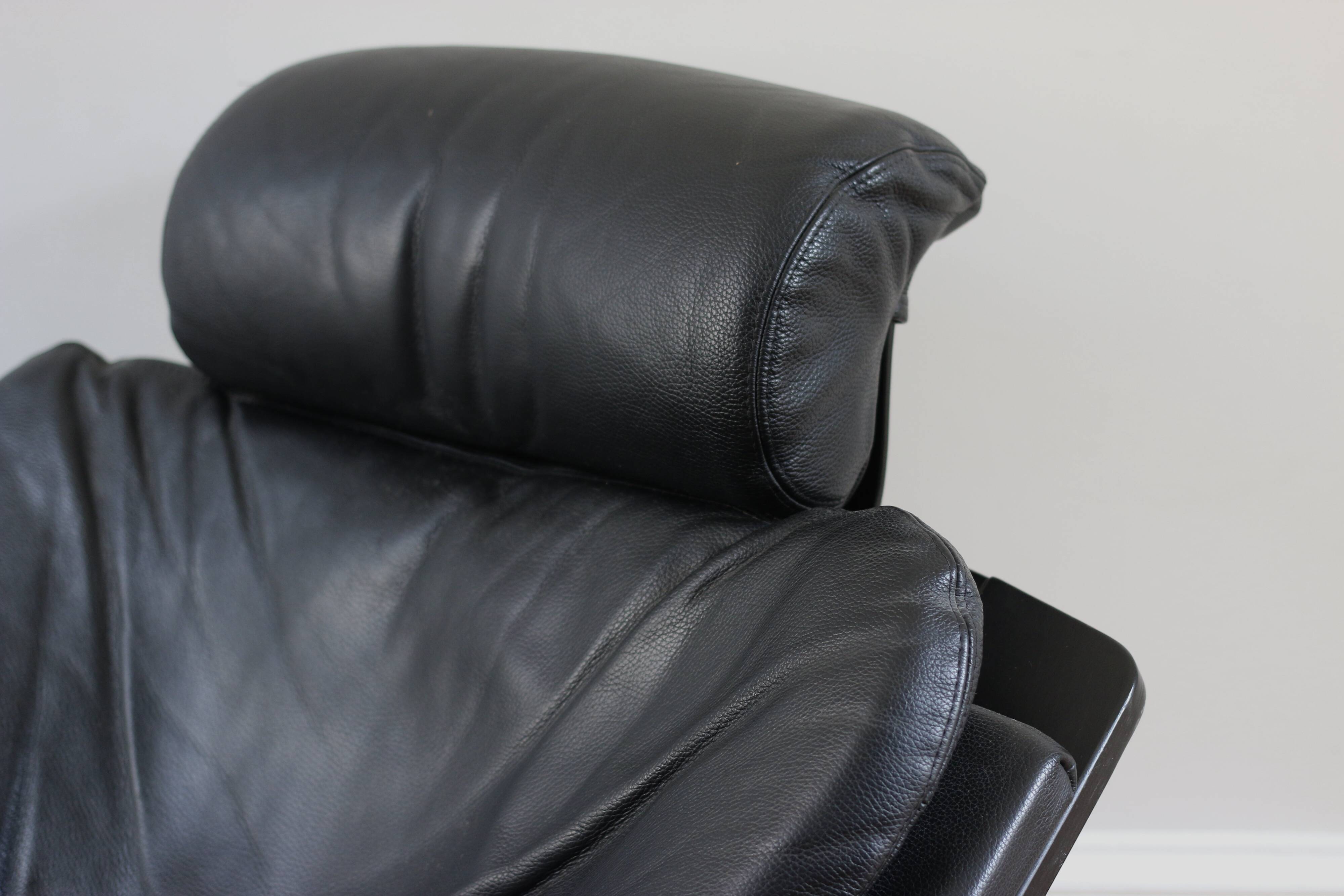 Fauteuil et ottoman Roche Bobois vintage lounge Kroken, Ake Frybiter