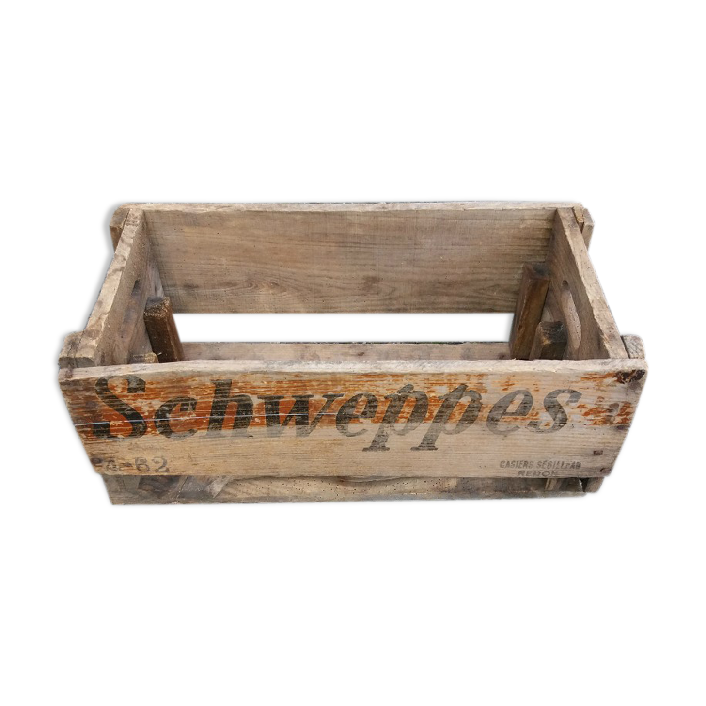 Wooden case "schweppes"