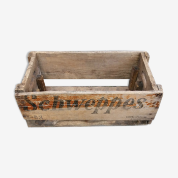 Wooden case "schweppes"