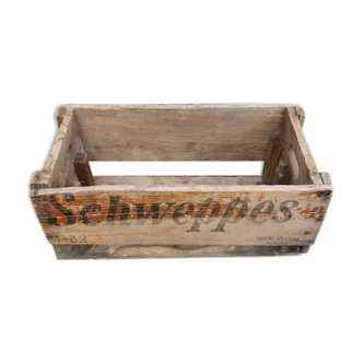 Wooden case "schweppes"