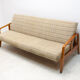 Canapé pliant du milieu du siècle dans le style scandinave, années 1960, Tchécoslovaquie