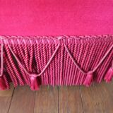 Lot de 2 fauteuils crapauds en velours rouge