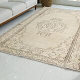 Beige Vintage Anatolian Carpet-1761