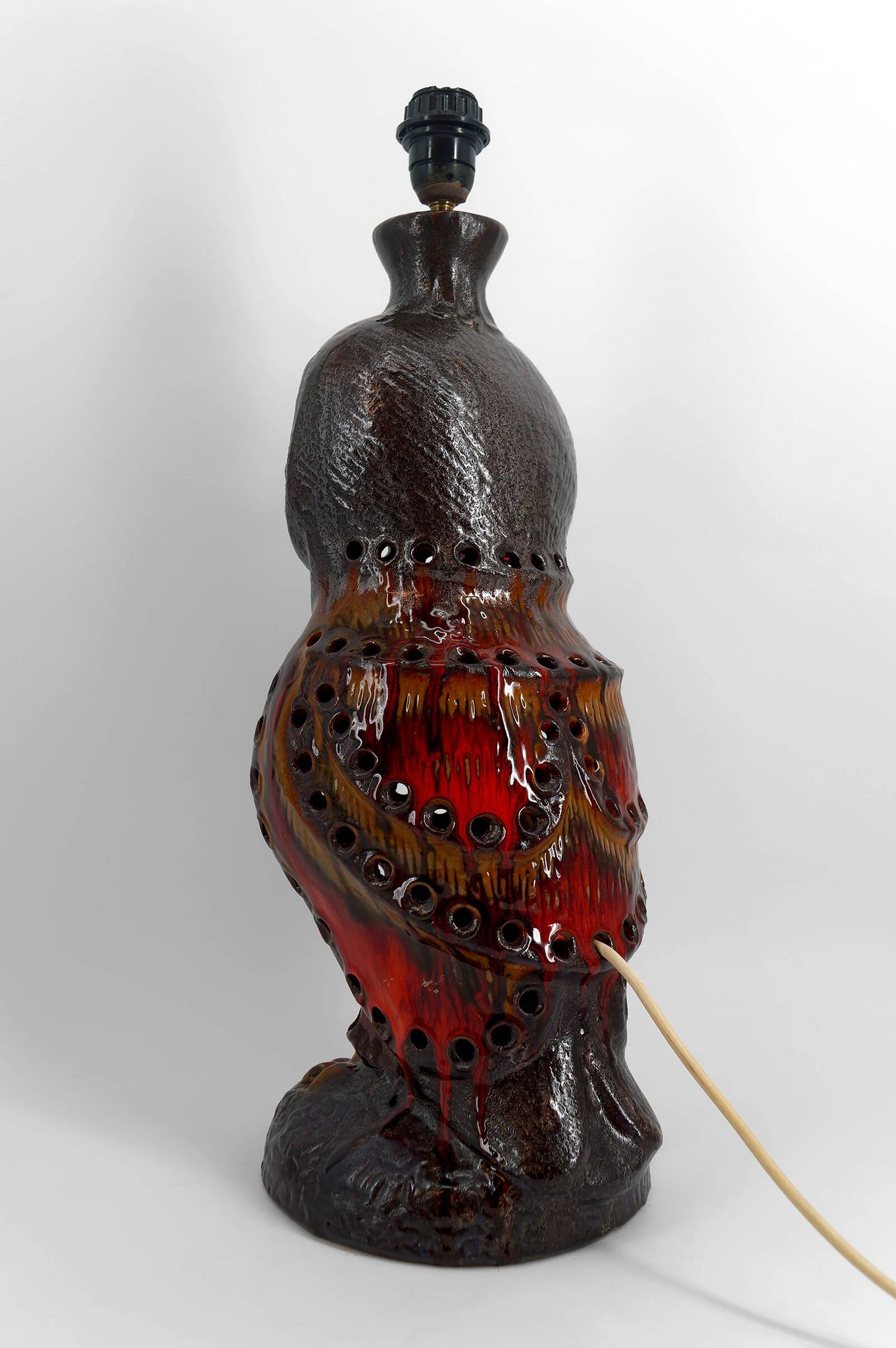 Important "Owl" lamp in ceramic – Walter Gerhards