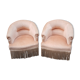 Pair of toad armchairs