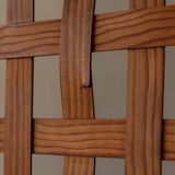 Vintage wooden room divider 3-part room screen in pine