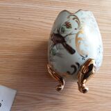 TRIPOD VASE *EGG PORCELAIN OF LIMOGES BIRD