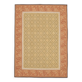 Handmade European Vintage Aubusson Kilim 261 cm x 365 cm
