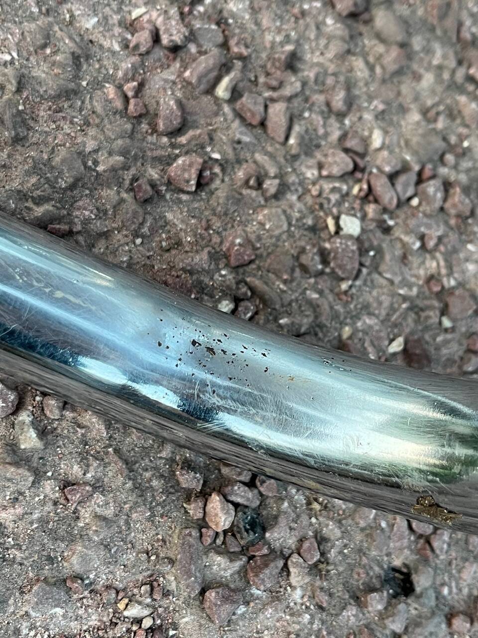 Wooden chair with caning in the style of Marcel Breuer.