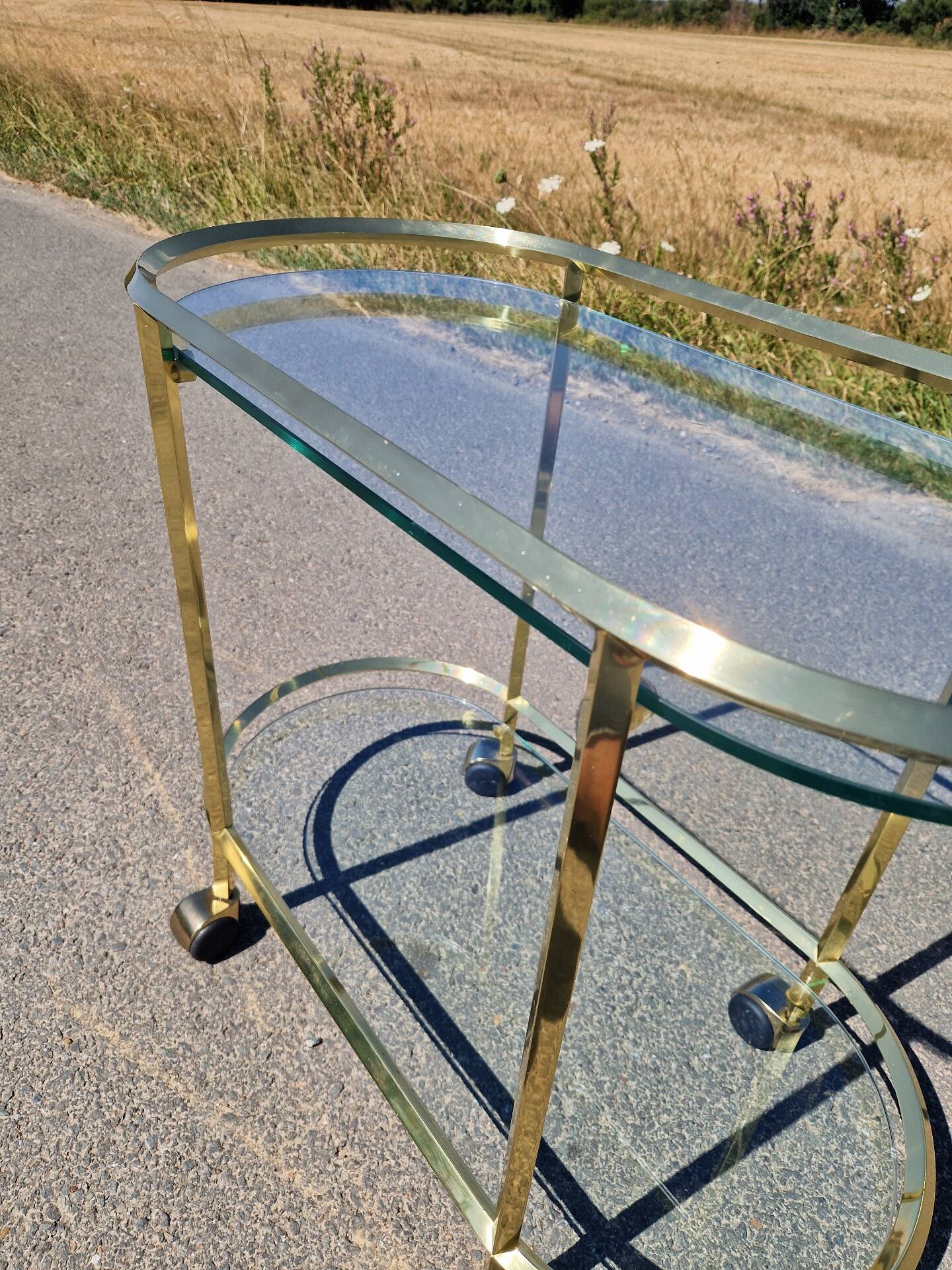 Serving bar trolley
