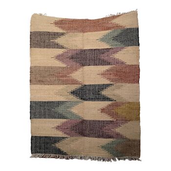 Tapis kilim tissé à la main en coton chanvre, tapis traditionnel, 150 x 240 cm