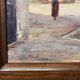 Oil on wood framed by a landscape