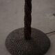 Organic Swedish floor lamp from the mid-century in burnt wood, Wabi Sabi, 1950s