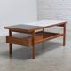 Table basse double face rare par Jos De Mey pour Van Den Berghe-Pauvers, années 1960.