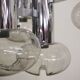 Chrome ceiling lamp by Toscana Luce, 1970s