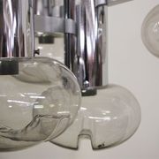 Chrome ceiling lamp by Toscana Luce, 1970s