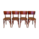 Série de 4 chaises bistrot vintage par Mahieu