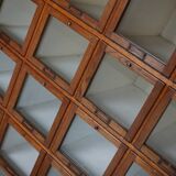 Antique Large Dutch Oak Haberdashery Shop Cabinet Folding Doors, 1920/30s