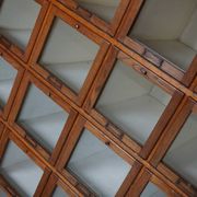 Antique Large Dutch Oak Haberdashery Shop Cabinet Folding Doors, 1920/30s