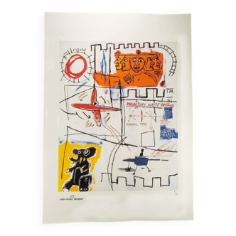 Lithographie en édition limitée de Jean-Michel Basquiat des années 1980