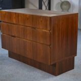 Scandinavian 3-drawer chest in rosewood, 1960s