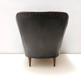 Fauteuil gris foncé dans le style de Gio Ponti pour Casa e Giardino, Italie