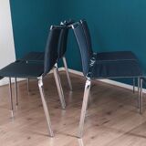 Set of 4 Net Dining Chairs by Daniele Molteni for Bontempi, 1990's