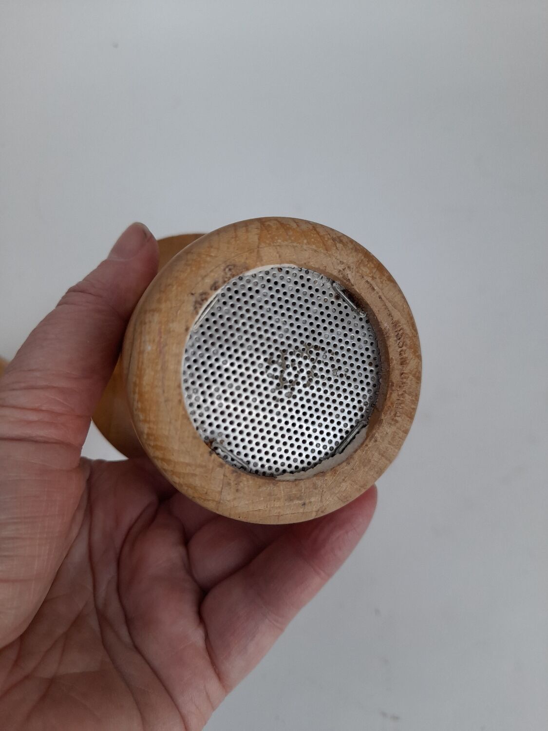 Pair of Richard Nissen salt and pepper mills.