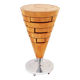 Cone-shaped kitchen unit with drawers