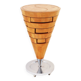 Cone-shaped kitchen unit with drawers