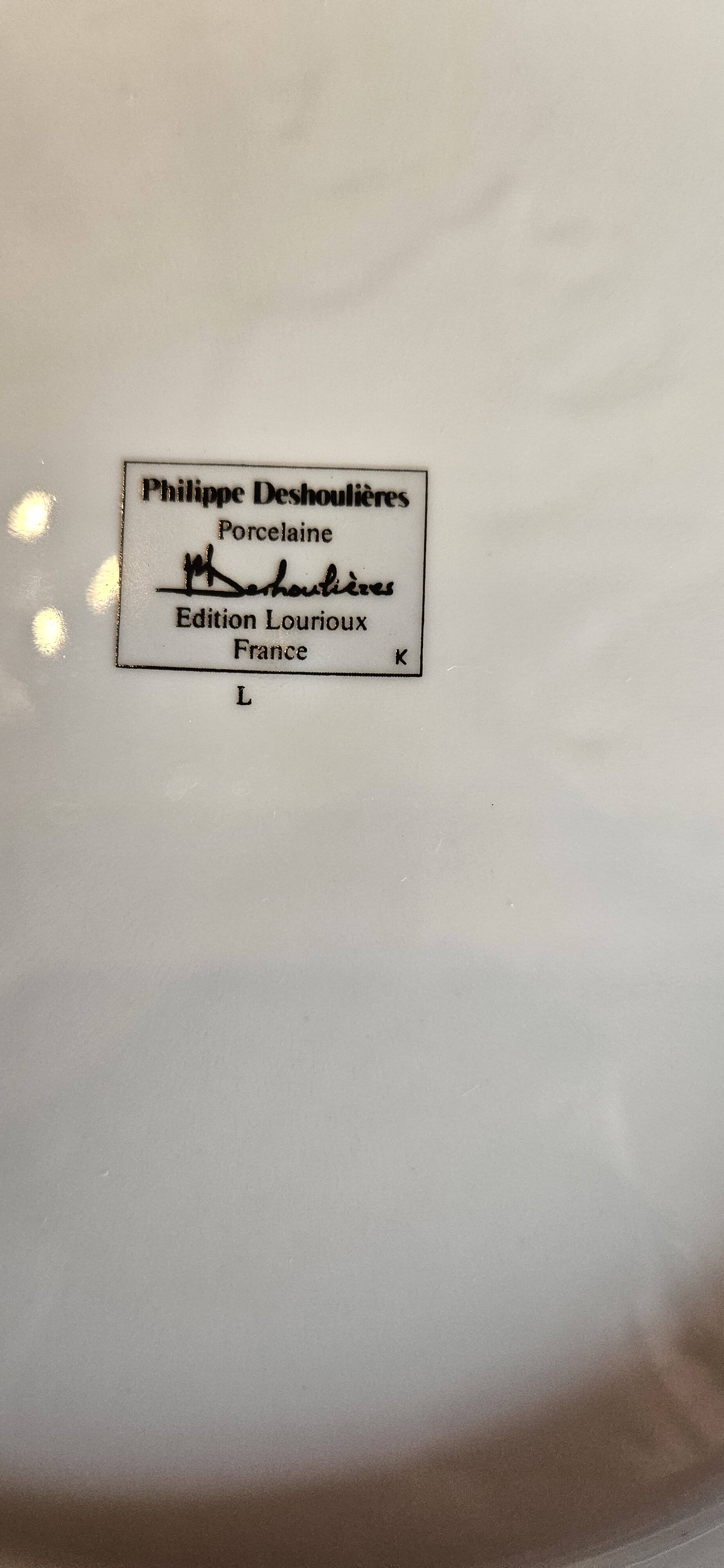 Limoges porcelain cake service