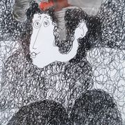 Pen and watercolor drawing by A. PRIN