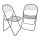 2 folding chairs Äland IKEA design Niels Gammelgaard vintage 90s